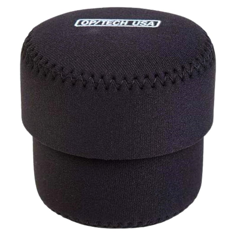 OP/TECH USA Fold-Over Neoprene Lens Pouch â€“ Camera Lens Case for safe Lens Cover storage, Great for Photography & outdoor shoot, Keeps your Lens secure with No-Lose Lid-303 (Black) - Made in USA - Image 1